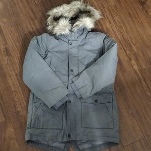 J crew down filled boy fishtail jacket